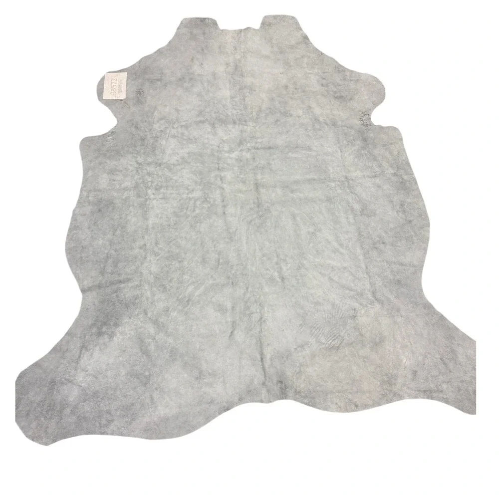 Hudson River New Genuine Cowhide Rug Brown White Natural Skin Leather Area Rug